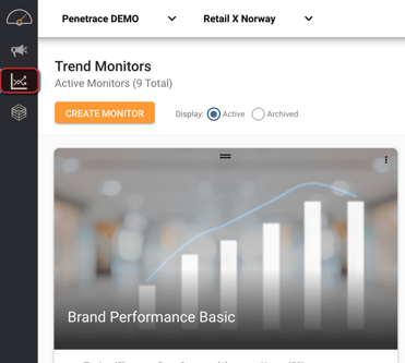 Trend monitor navigation